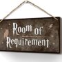 Room of Requirement Sign 6x12 Inch Room Decor