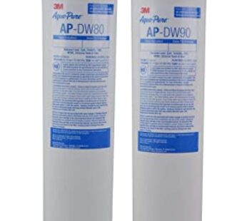 3M Aqua-Pure Under Sink Replacement Water Filter AP-DW80/90, For Aqua-Pure AP-DWS1000, Reduces Particulate, Chlorine Taste and Odor, Lead, Cysts, VOCs, MTBE