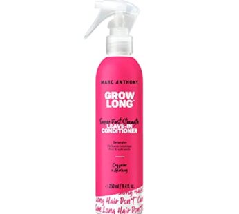 Marc Anthony Leave-In Conditioner Spray & Detangler, Grow Long Biotin – Anti-Frizz Deep Conditioner For Split Ends & Breakage – Vitamin E, Caffeine & Ginseng for Curly, Dry & Damaged Hair