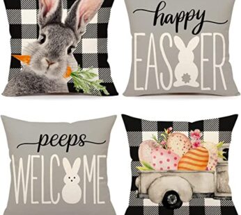 Easter Pillow Covers 20×20 Set of 4 Easter