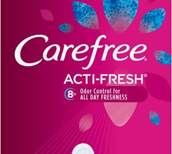 Carefree Acti-Fresh Pantiliners, Extra Long Flat, Unscented, 100 Count (Pack of 1)