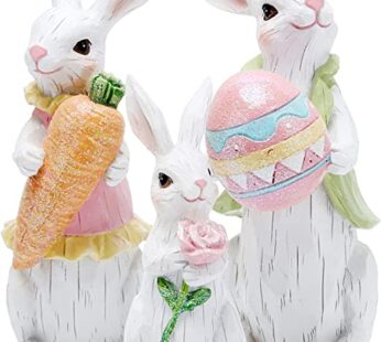 Hodao Easter Bunny Decorations Spring Indoor