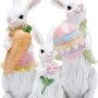 Hodao Easter Bunny Decorations Spring Indoor
