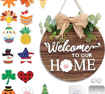 Welcome Home Decor Sign for Front Door