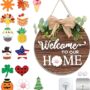 Welcome Home Decor Sign for Front Door