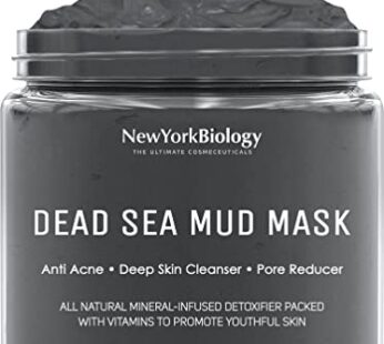 New York Biology Dead Sea Mud Mask for Face and Body – Spa Quality Pore Reducer for Acne, Blackheads and Oily Skin, Natural Skincare for Women, Men – Tightens Skin for A Healthier Complexion