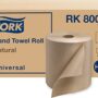 Tork Paper Hand Towel Roll Natural H21, Universal, 100% Recycled Fiber, 6 Rolls x 800 ft, RK8002